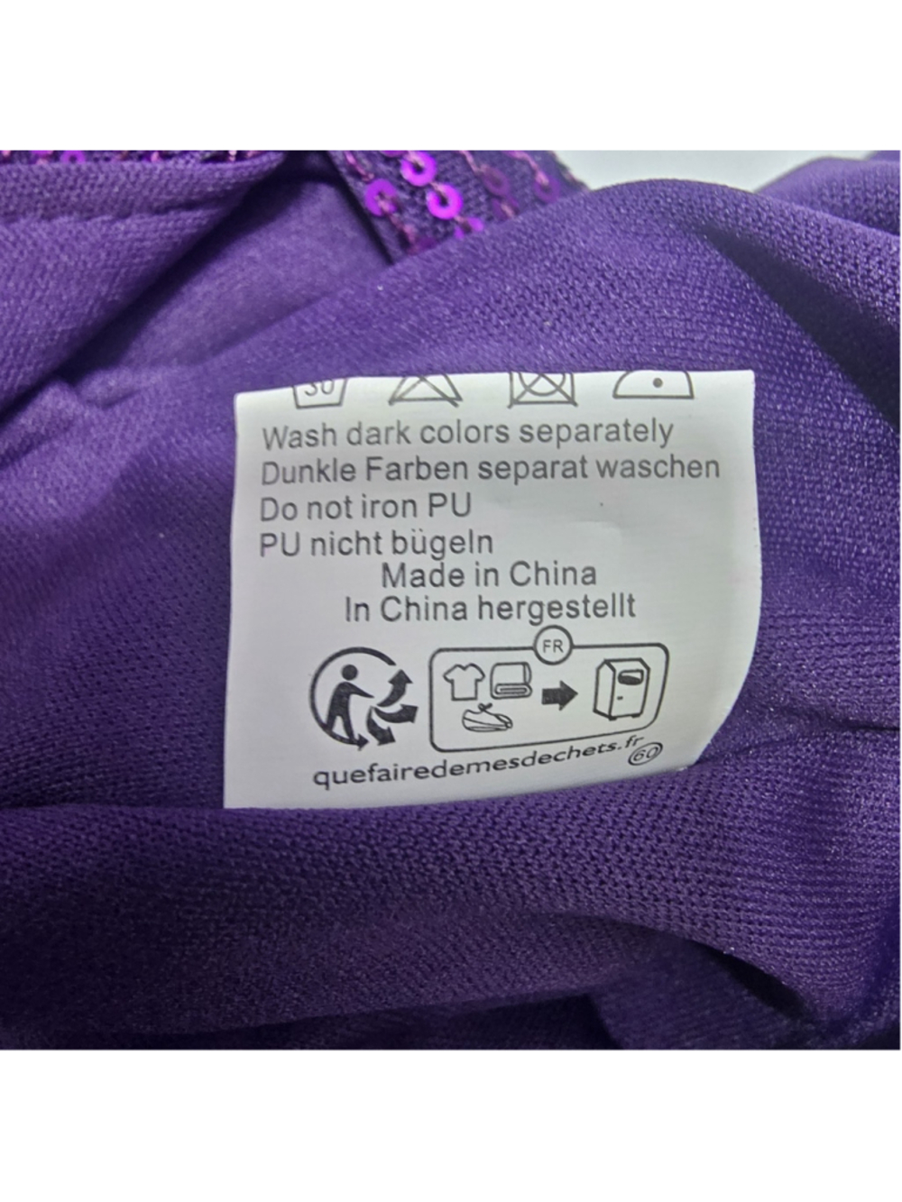 Women's Jasambac Purple Sequin Dress NWT Medium - Picture 4 of 11